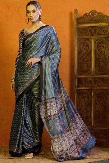 KADALI SILK BY GIRNAR MODAL SATIN SAREE WHOLESALER IN INDIA